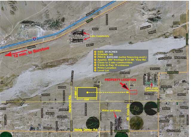 Property at 0 Twin Lakes Dr. & Mountain View Rd, Newberry Springs, CA 92365