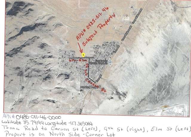Property at 46 Elm St, Trona, CA 93562