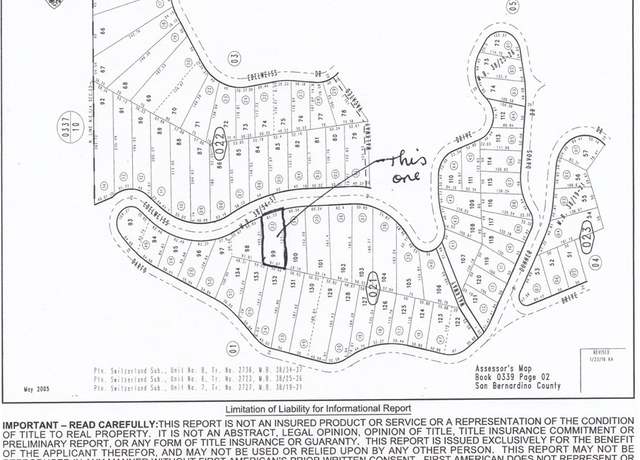 Property at 0 Edelweiss Dr, Crestline, CA 92325