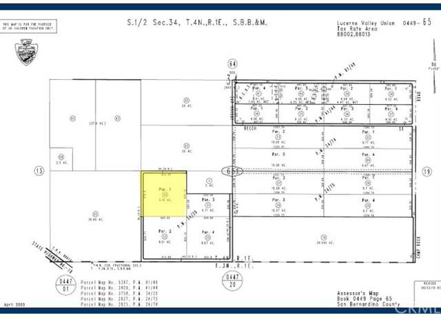 Property at 9-AC Minneola Rd, Lucerne Valley, CA 92356