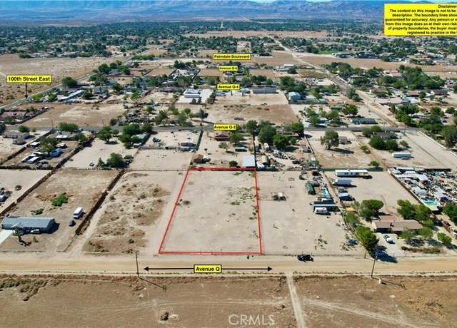 Property at 0 Aveneu Q AND 97th Street East, Sun Village, CA 93543