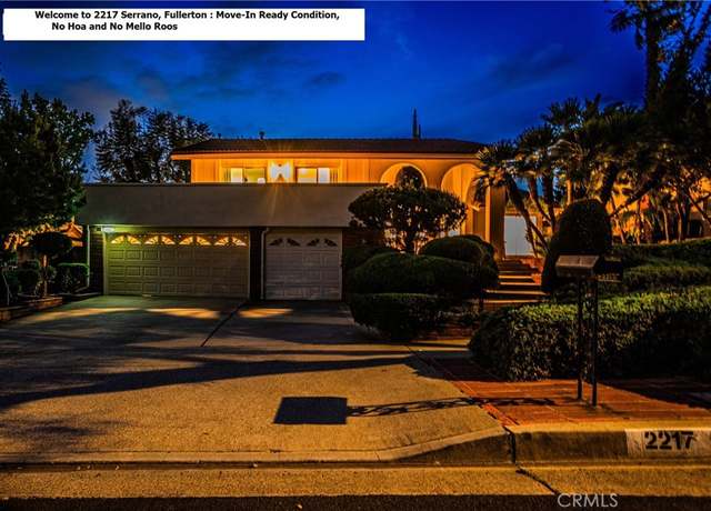 Property at 2217 Serrano Pl, Fullerton, CA 92833, 4 beds, 3 baths