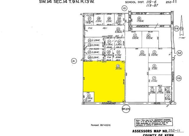 Property at 60 St. West & Rosamond Blvd, Rosamond, CA 93560