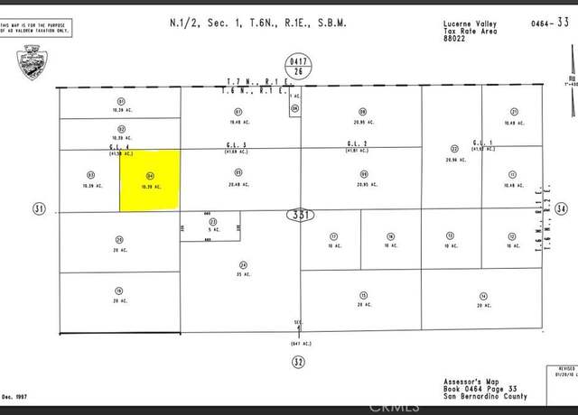 Property at 0 Harrod Parcel #0464-331-04 Rd, Lucerne Valley, CA 92356