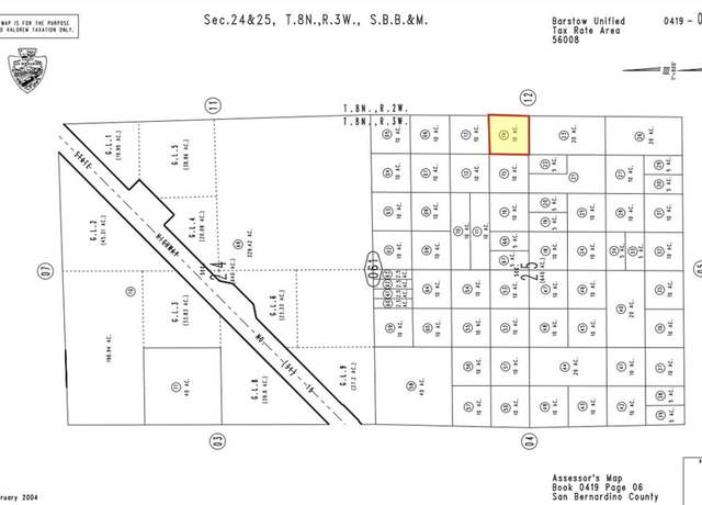 Property at 0 Stoddard Mtn, Barstow, CA 92311