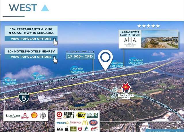 Property at 1524 N Coast Hwy 101, Encinitas, CA 92024
