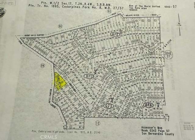 Property at 0 Burnt Mill Canyon Rd, Cedarpines Park, CA 92322