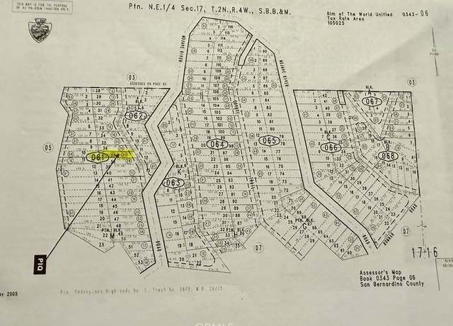 Property at 0 343-061-27-000, Cedarpines Park, CA 92322