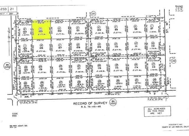 Property at 0 Vac/Ave C12/ Vic 89 Stw, Antelope Acres, CA 93536