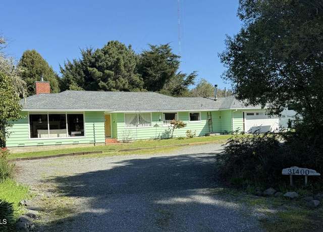 Property at 31400 Sherwood Rd, Fort Bragg, CA 95437, 3 beds, 1.5 baths