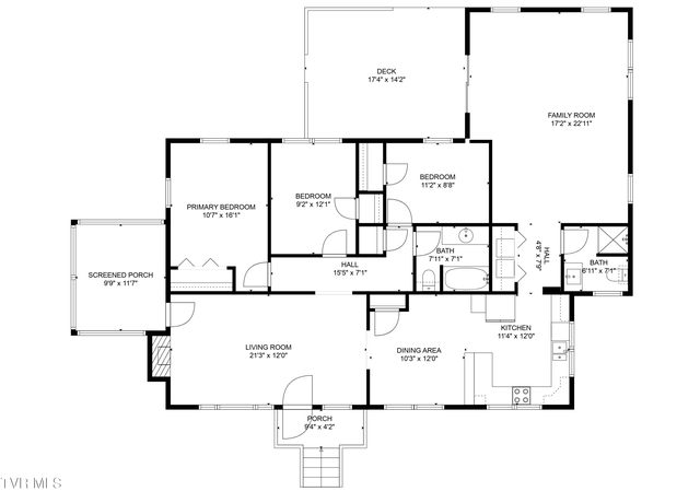 Property at 344 Virginia Dr, Bristol, VA 24201, 3 beds, 2 baths