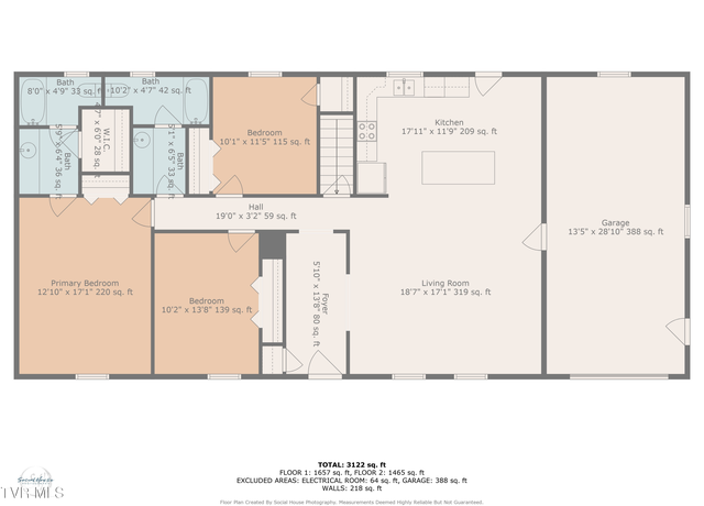 Property at 3533 Mcintosh Dr, Kingsport, TN 37663, 5 beds, 3 baths