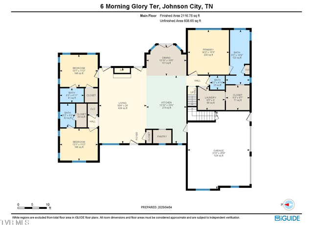 Property at 6 Morning Glory Ter, Johnson City, TN 37615, 4 beds, 4.5 baths