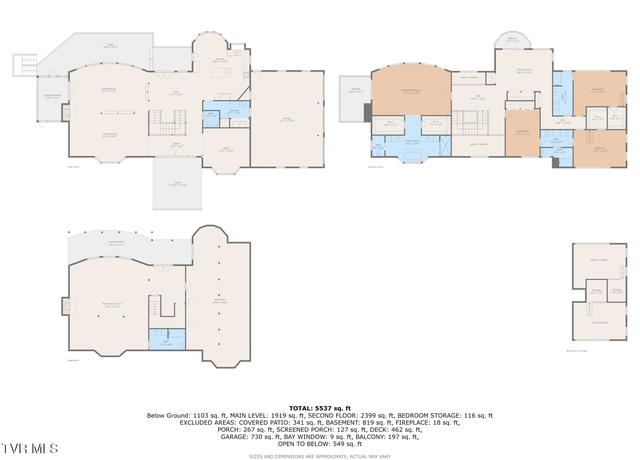 Property at 579 Lake Dr, Piney Flats, TN 37686, 4 beds, 4.5 baths