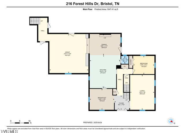 Property at 216 Forest Hills Dr, Bristol, TN 37620, 6 beds, 3.5 baths