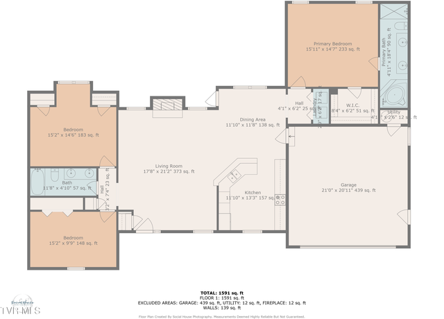 Property at 282 Warren Rd, Piney Flats, TN 37686, 3 beds, 2 baths