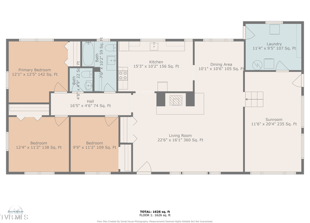 Property at 625 Vance Dr, Bristol, TN 37620, 3 beds, 1.5 baths