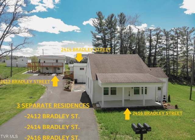 Property at 2412,14,16 Bradley St, Bristol, VA 24201, 5 beds, 3 baths
