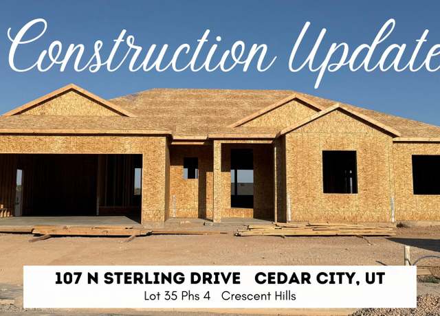 Property at 107 N Sterling Dr Dr Unit (Lot 35 Phs 4 Crescent Hi, Cedar City, UT 84720, 3 beds, 2 baths