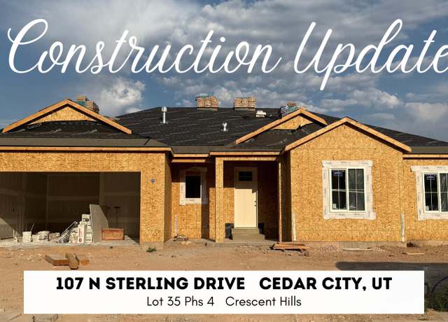 Property at 107 N Sterling Dr Dr Unit (Lot 35 Phs 4 Crescent Hi, Cedar City, UT 84720, 3 beds, 2 baths