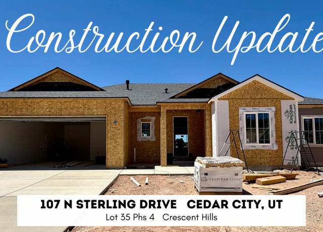 Property at 107 N Sterling Dr Dr Unit (Lot 35 Phs 4 Crescent Hi, Cedar City, UT 84720, 3 beds, 2 baths