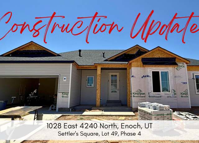 Property at 1028 E 4240 N Unit (Lot 49 Phs 4 Settlers Sq, Enoch, UT 84721, 3 beds, 2 baths