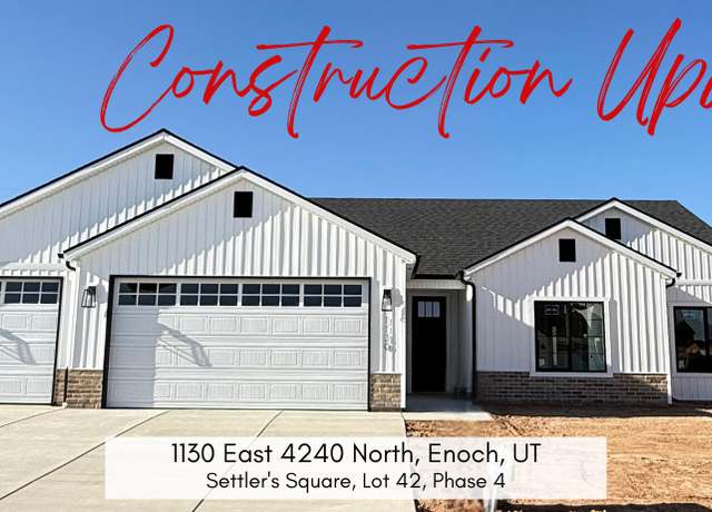 Property at 1130 E 4240 N Unit (Lot 42 Phs 4 Settlers Sq, Enoch, UT 84721, 3 beds, 2 baths