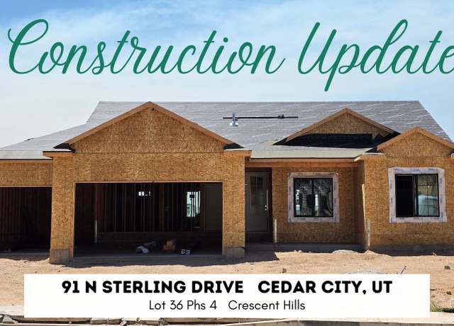Property at 91 N Sterling Dr Dr Unit (Lot 36 Phs 4 Crescent Hi, Cedar City, UT 84720, 3 beds, 2 baths