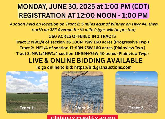 Property at 276th Street & 322 Ave Unit Tract 3, Winner, SD 57580
