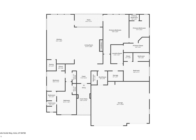 Property at 483 W Palo Verde Way, Ivins, UT 84738, 4 beds, 4 baths