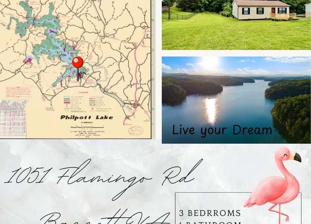 Property at 1051 Flamingo Rd, Bassett, VA 24055, 3 beds, 1 bath