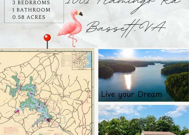 Property at 1051 Flamingo Rd, Bassett, VA 24055, 3 beds, 1 bath