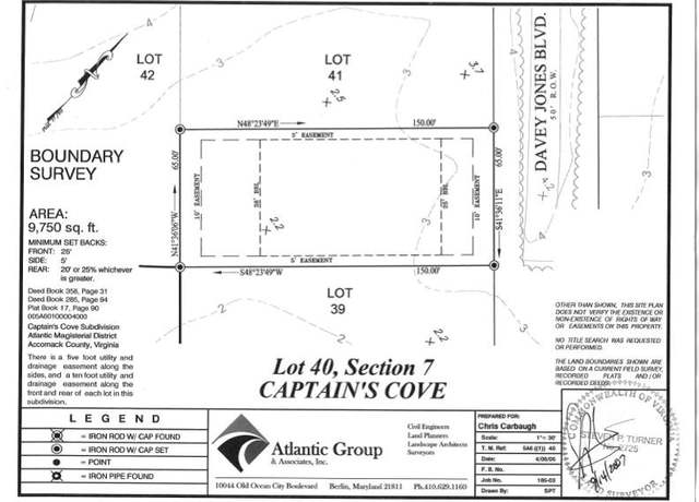 Property at Lot 40 Davey Jones Blvd #40, Greenbackville, VA 23356