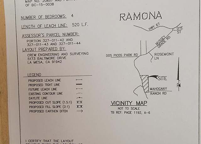 Property at Mussey Grade Rd, Ramona, CA 92065