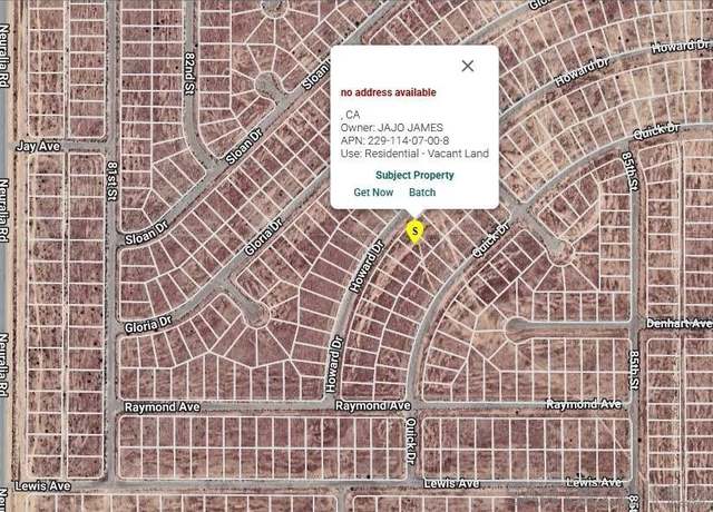 Property at 0 Howard Dr #22911407008, California City, CA 93505
