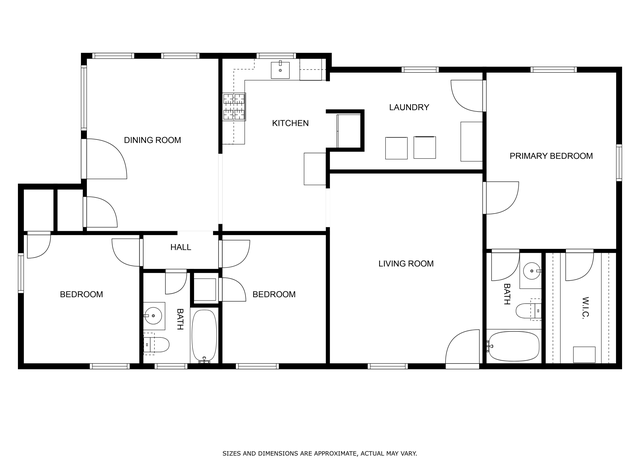 Property at 128 W Cherry Dr, Petal, MS 39465, 3 beds, 2 baths