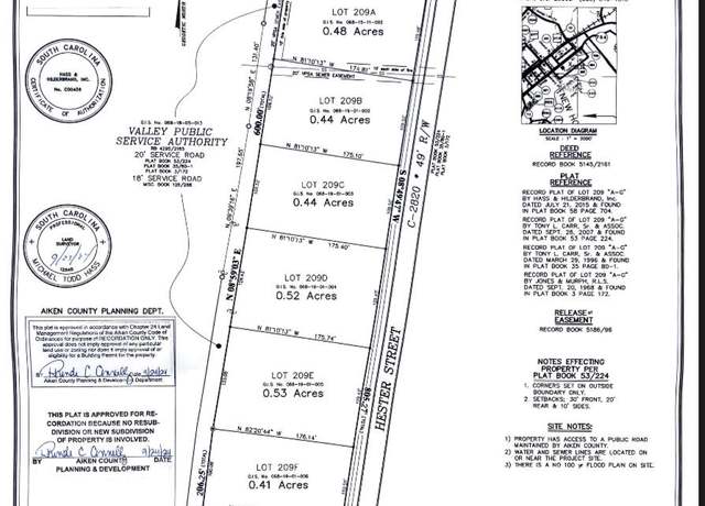 Property at 7 Lots Hester St, Graniteville, SC 29829