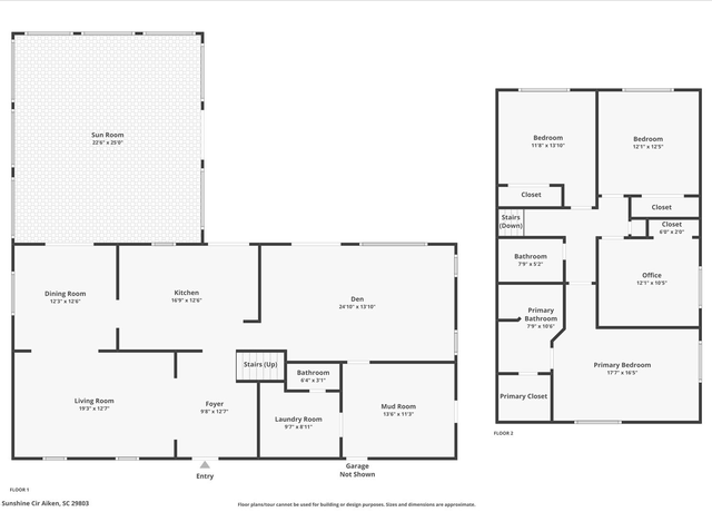 Property at 1998 Sunshine Cir, Aiken, SC 29803, 3 beds, 2.5 baths