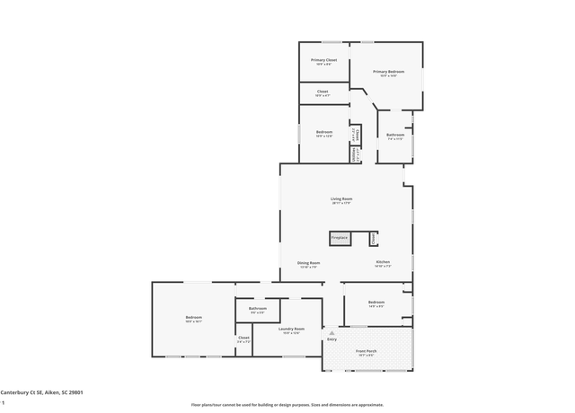 Property at 1478 Canterbury Ct SE, Aiken, SC 29801, 4 beds, 2 baths
