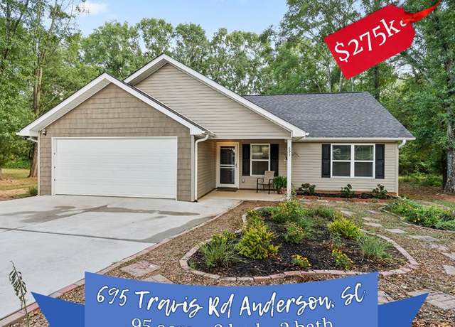 Property at 695 Travis Rd, Anderson, SC 29626, 3 beds, 2 baths