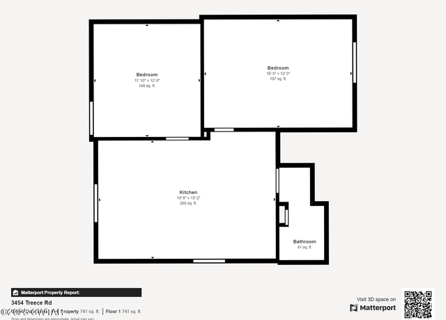 Property at 3454 Treece Rd, Hornbeak, TN 38232, 2 beds, 1 bath