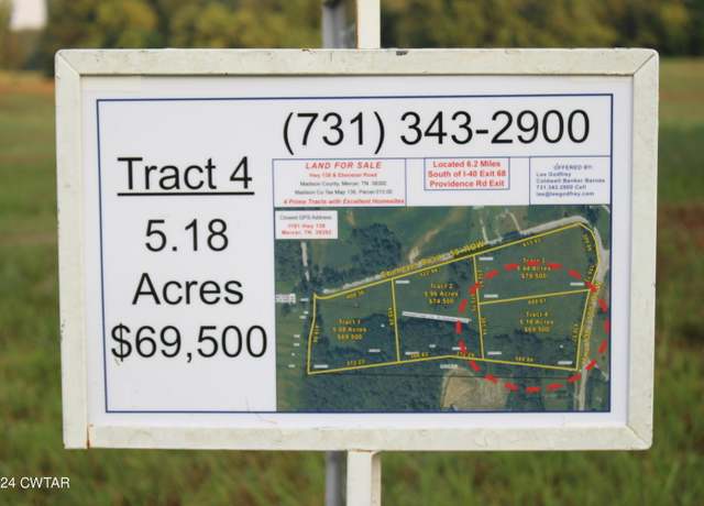 Property at Tract 4, 138 Hwy, Mercer, TN 38392