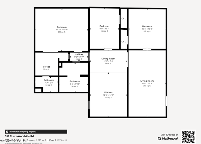 Property at 531 Curve Woodville Rd, Gates, TN 38037, 3 beds, 2 baths
