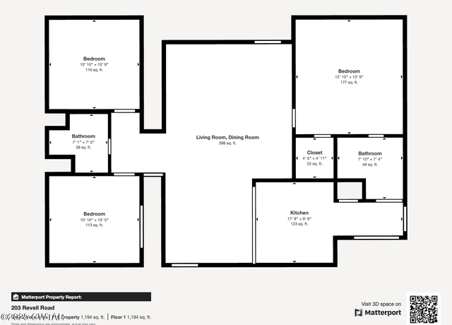 Property at 203 Revell Rd, Dyersburg, TN 38024, 3 beds, 2 baths