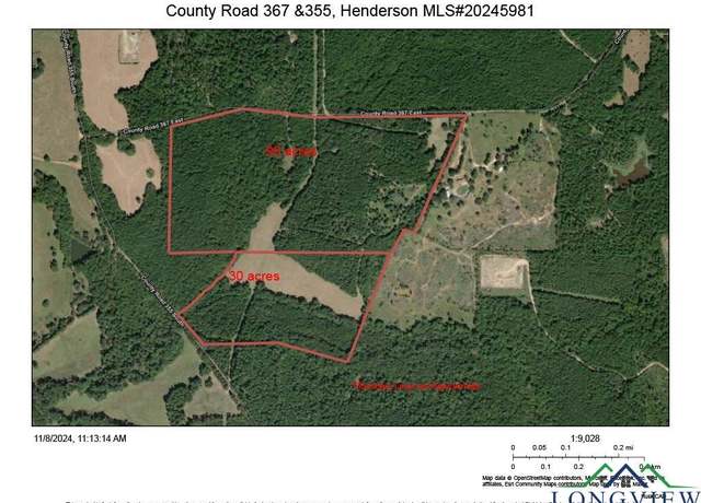 Property at County Road 367 & 355, Henderson, Henderson, TX 75652