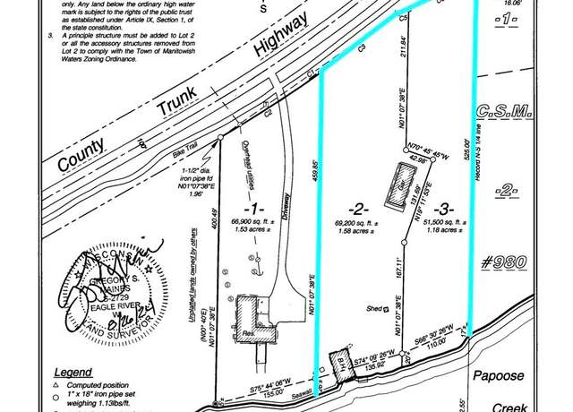 Property at ON Cth W, Manitowish Waters, WI 54547