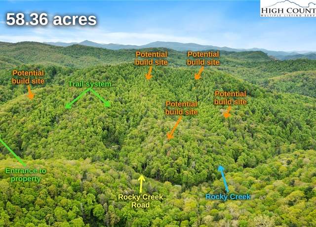 Property at 58+ Acres Rocky Creek Rd, Boone, NC 28607