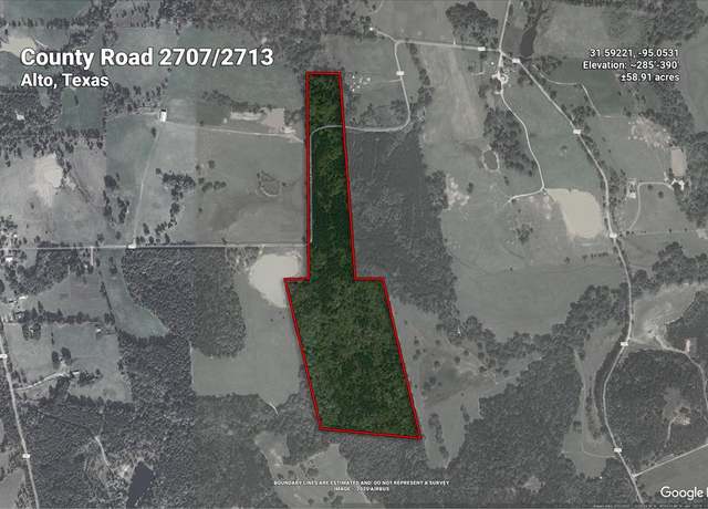Property at 58.91 acres Cr 2712, Alto, TX 75925