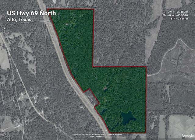 Property at 147.23 ACRES Hwy 69, Alto, TX 75925