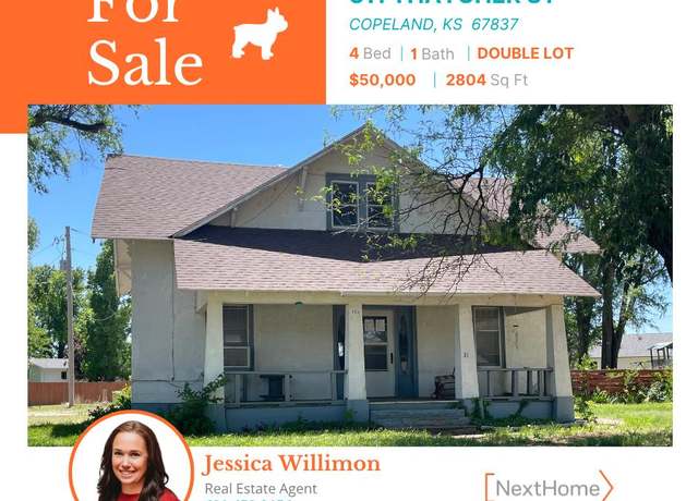 Property at 311 Thatcher St, Copeland, KS 67837, 4 beds, 1 bath